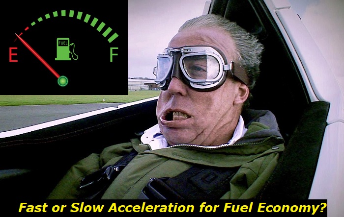 fast or slow acceleration for fuel economy